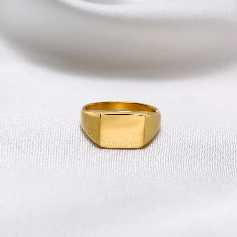 Signature Signet Ring-(Custom engraving)