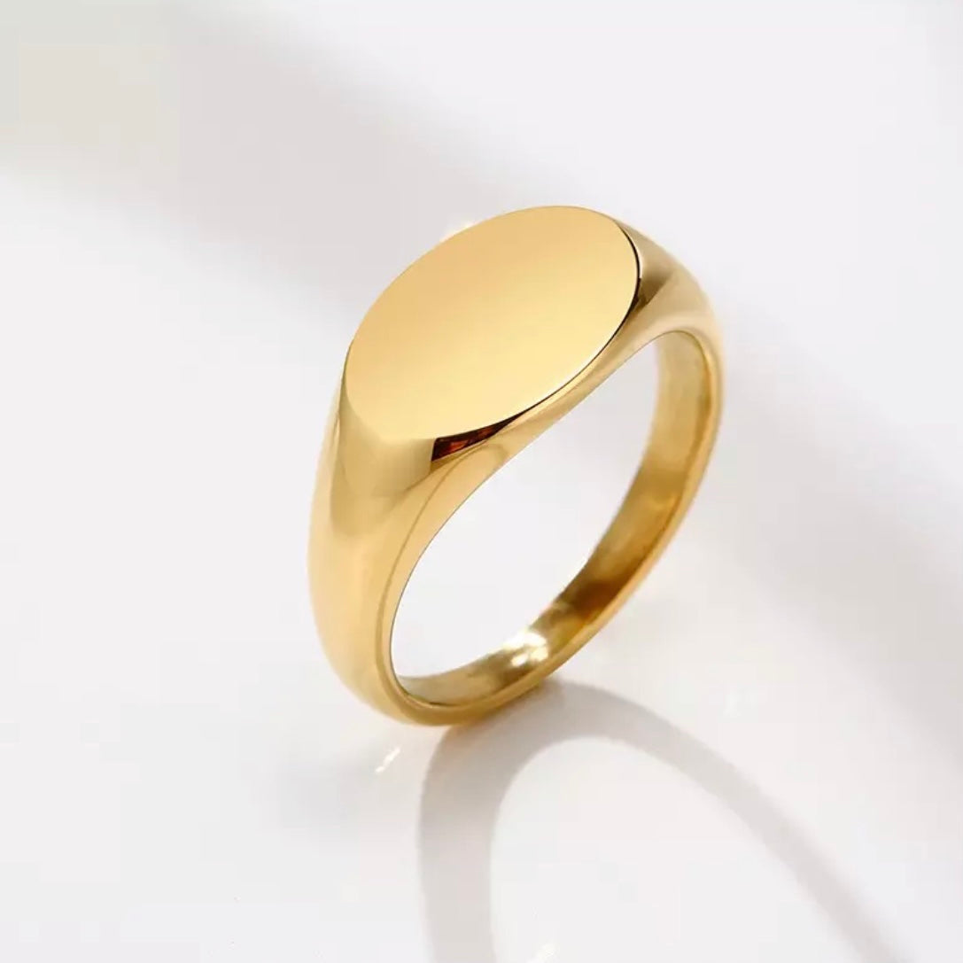 Signature Signet Ring-(Custom engraving)