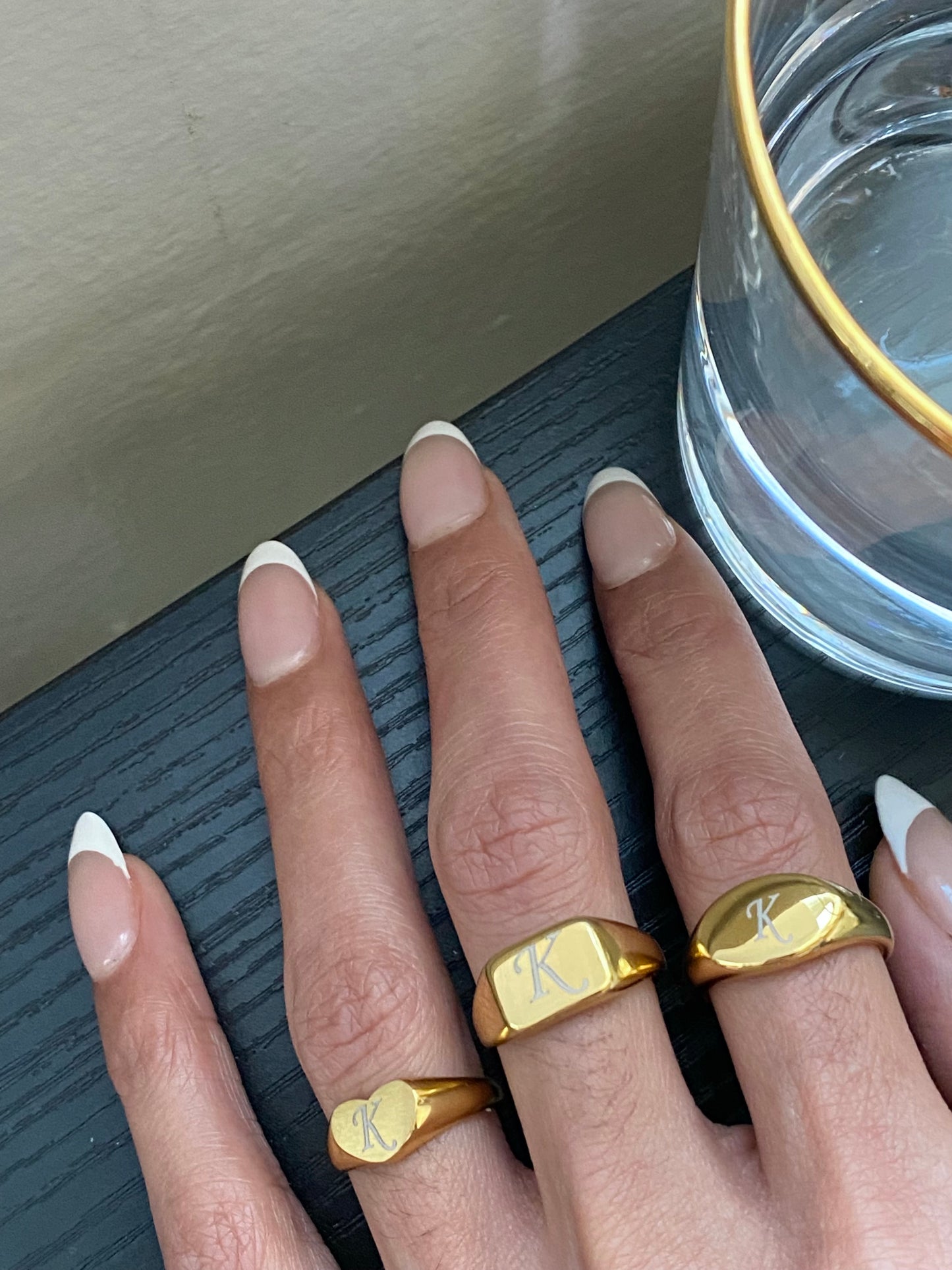 Signature Signet Ring-(Custom engraving)