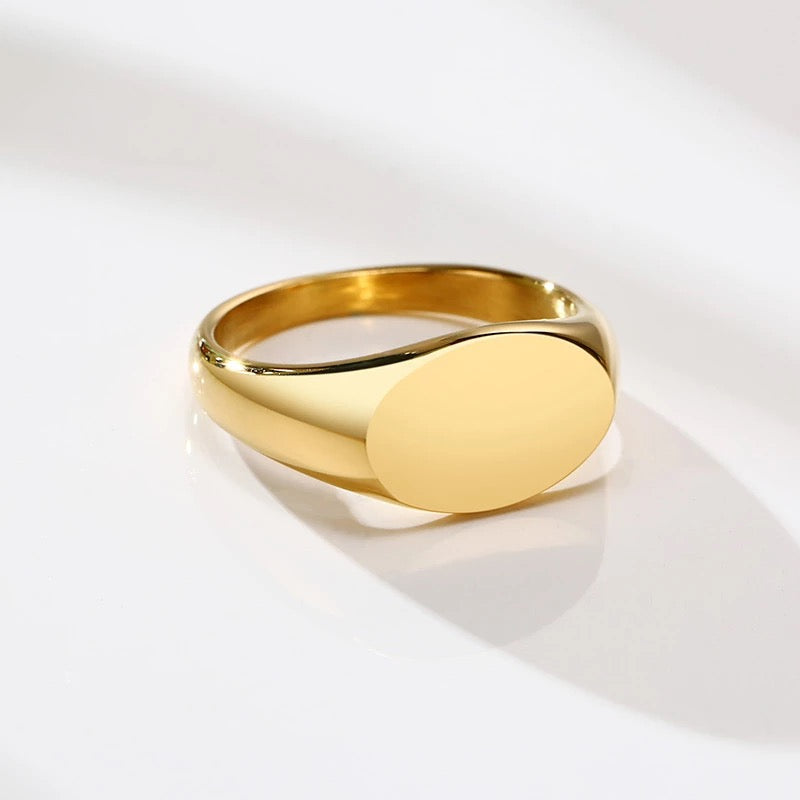 Signature Signet Ring-(Custom engraving)