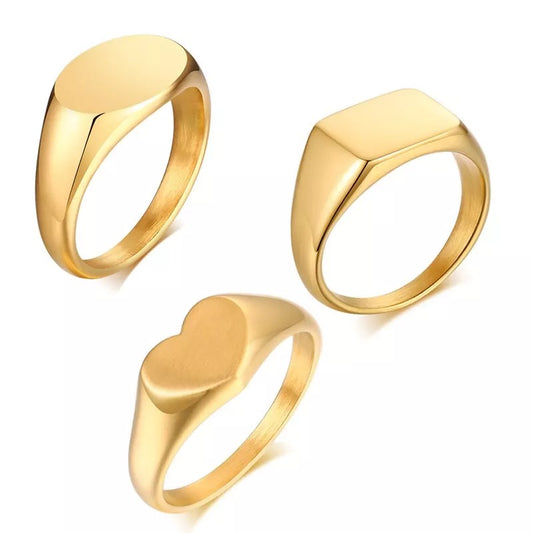 Signature Signet Ring-(Custom engraving)