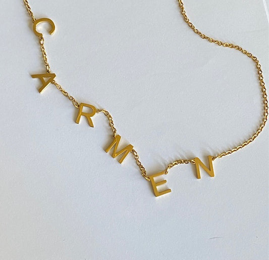 Spaced Letter Necklace
