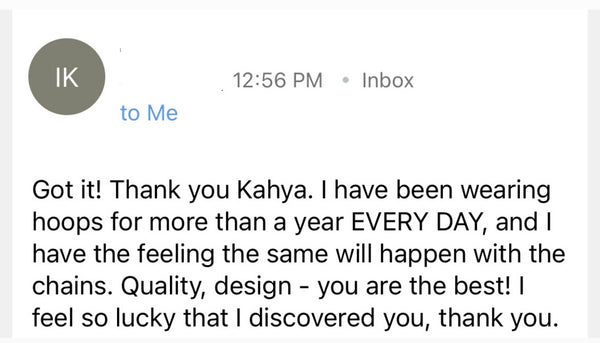 Customer review from customer