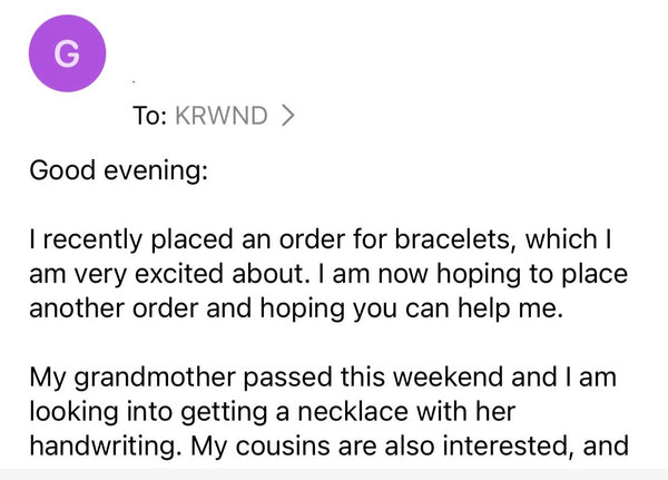 Customer review from customer