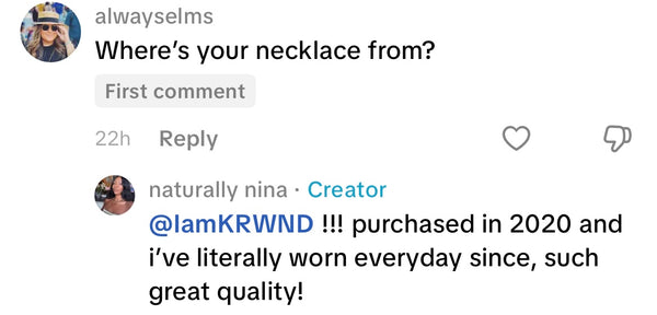 Customer review from customer