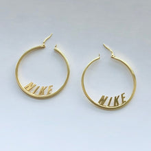 Load image into Gallery viewer, Spell Out Hoop Earrings
