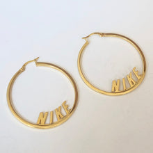 Load image into Gallery viewer, Spell Out Hoop Earrings
