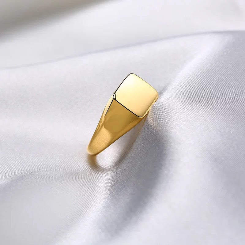 Signature Signet Ring-(Custom engraving)