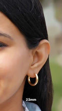 Load image into Gallery viewer, 10k 4mm Tube Hoops
