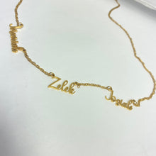 Load image into Gallery viewer, Multiple name necklace
