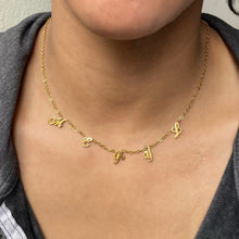 Load image into Gallery viewer, Spaced Letter Necklace
